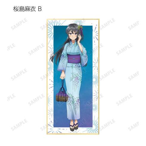 『青春ブタ野郎はおでかけシスターの夢を見ない』描き下ろしイラスト 浴衣ver. トレーディングスタンド付き色紙(単位/BOX)【202509再販】